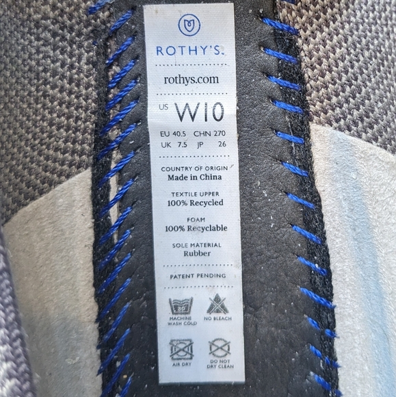 Rothy’s The Loafer in Discontinued Mocha  Retired Gray/Brown Womens Size 10 - Picture 7 of 7